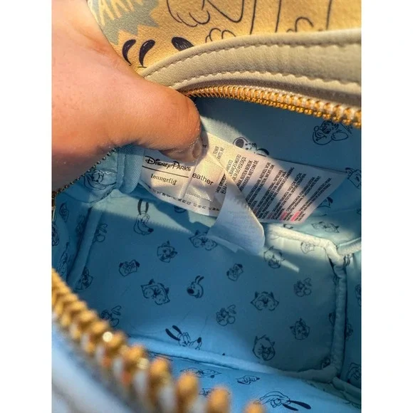 Disney Parks Loungefly Mini Backpack Disney Animals Sound Effects Print Blue - Picture 11 of 11